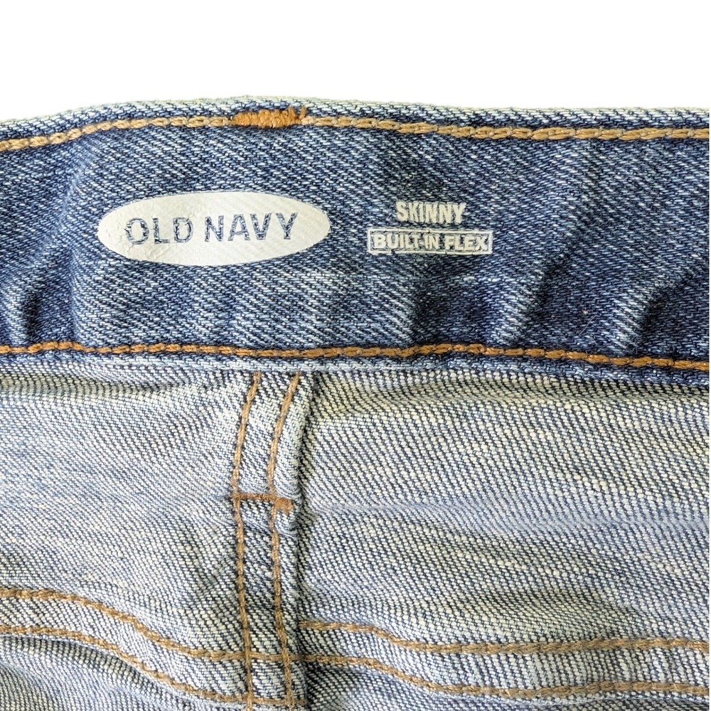 Old Navy Men's 28x30 Stretch Skinny Medium Wash 5 Pocket Denim Jeans - Picture 2 of 12